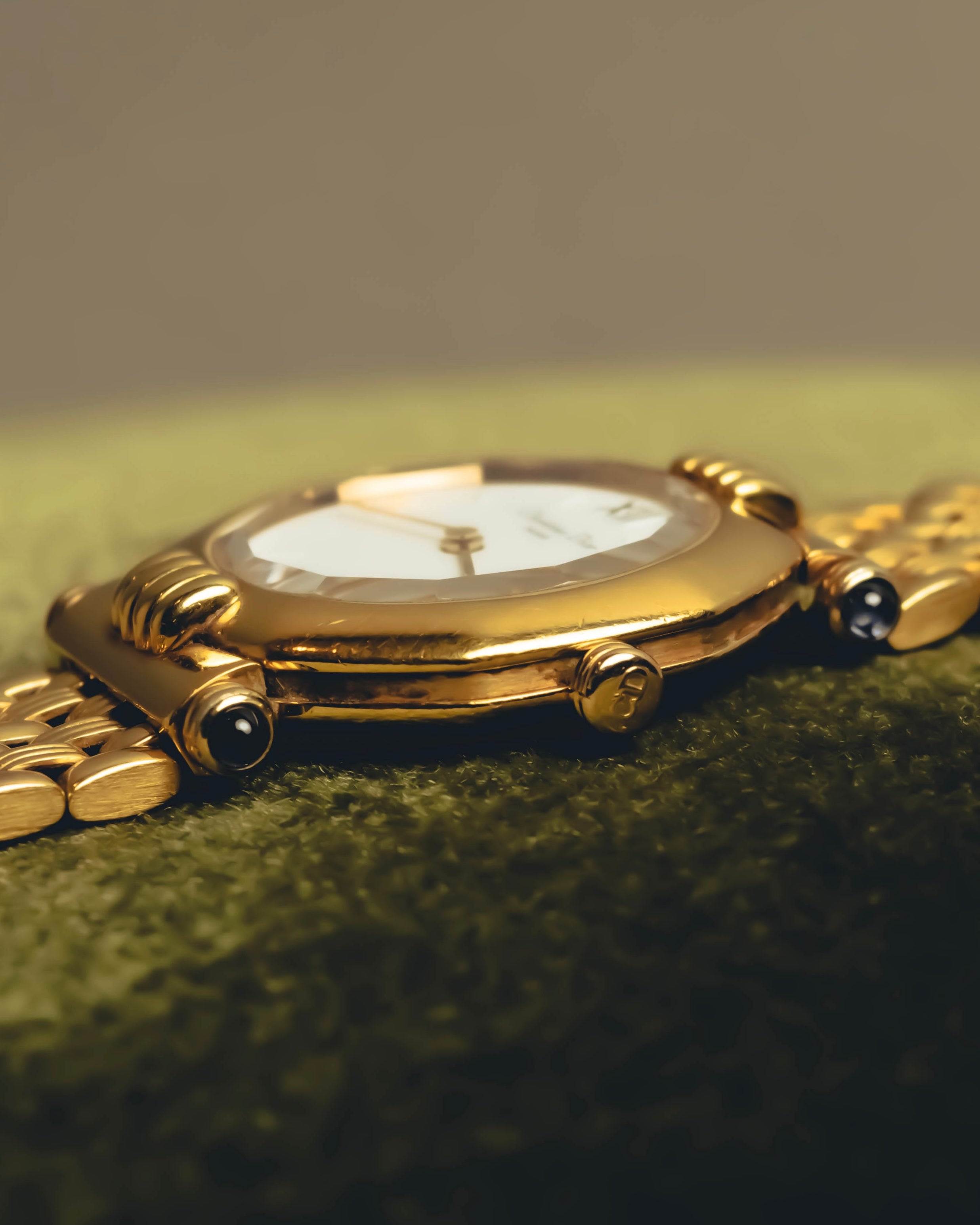 "Christian Dior" 80's-90's Gold plated wristwatch