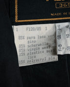 –SPECIAL– “FENDI” 90’s Embroidered collar long tailored jacket