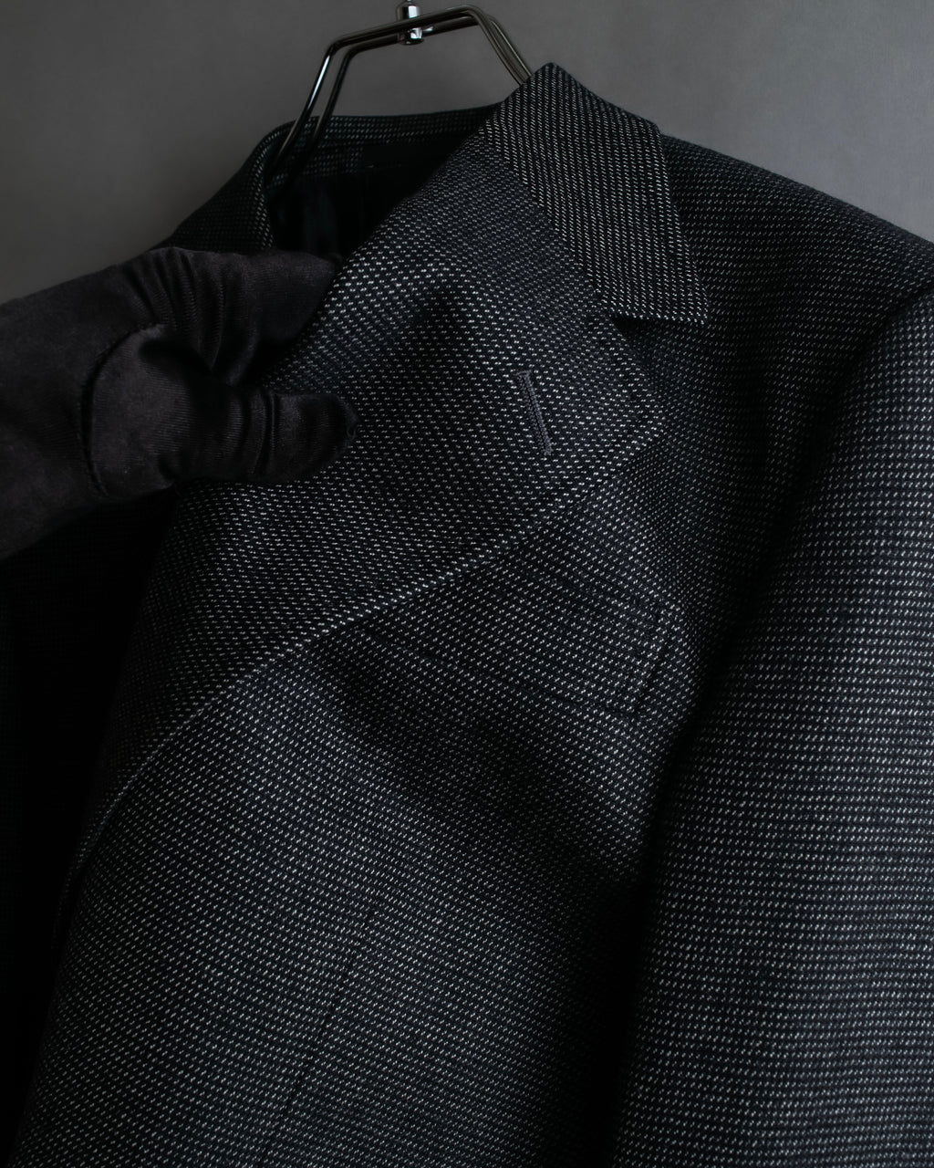 "GUCCI" 90's Tom Ford period bird eye weave set up