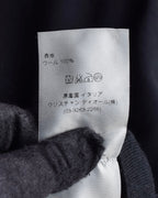 "DIOR" Edith Slimane period double high neck processing knit