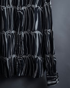 "GUCCI" Handwritten calligraphy pattern silk shirt