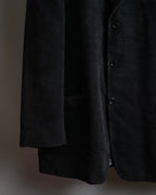 "BALMAIN" Elegant lustrous cotton oversized tailored jacket