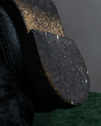 "THOM BROWNE" Wingtip design rubber sole leather shoes