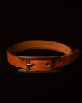 HERMES/ “Hapi” H Logo Leather Bracelet