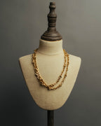 "Christian Dior" 80's-90's Gold tone chain necklace