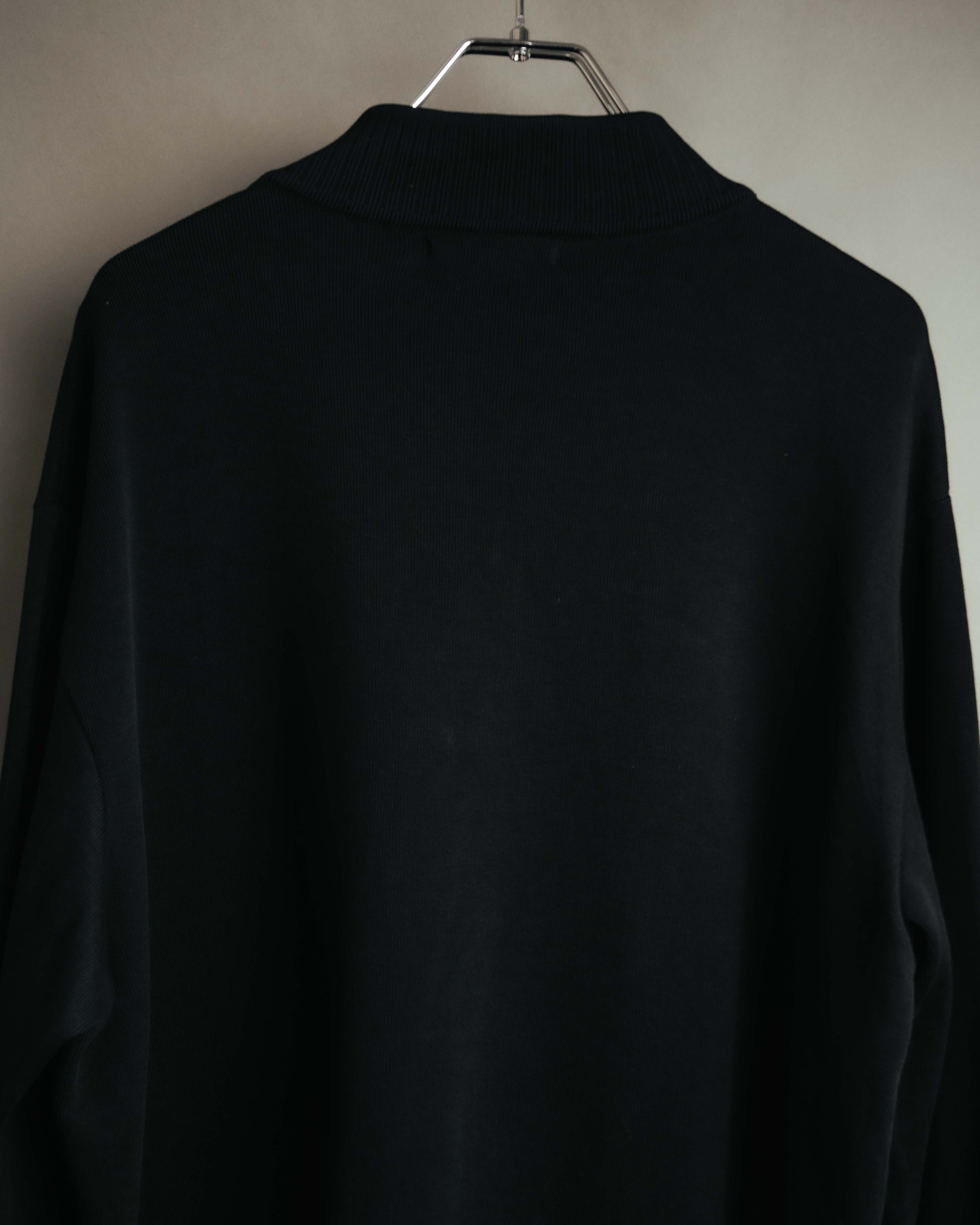 -MOOD Vintage Collections- 00’s Minimal black supima cotton knit