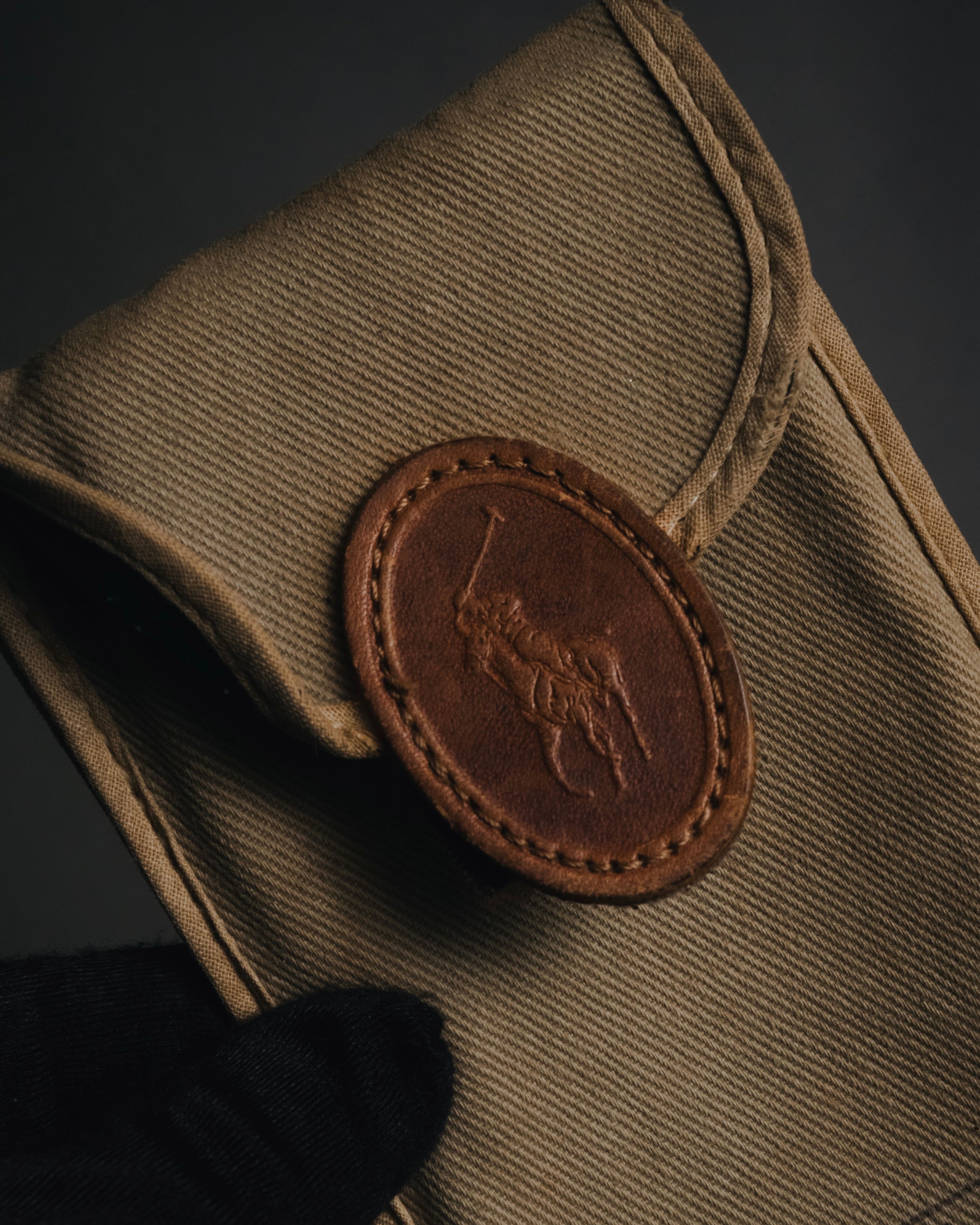 "Polo Ralph Lauren" 85’s-95’s Tortoiseshell aviator logo temples sunglasses