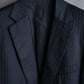 "BURBERRY" 2B tailored jacket & tapered silhouette slacks pinstripe pattern set up