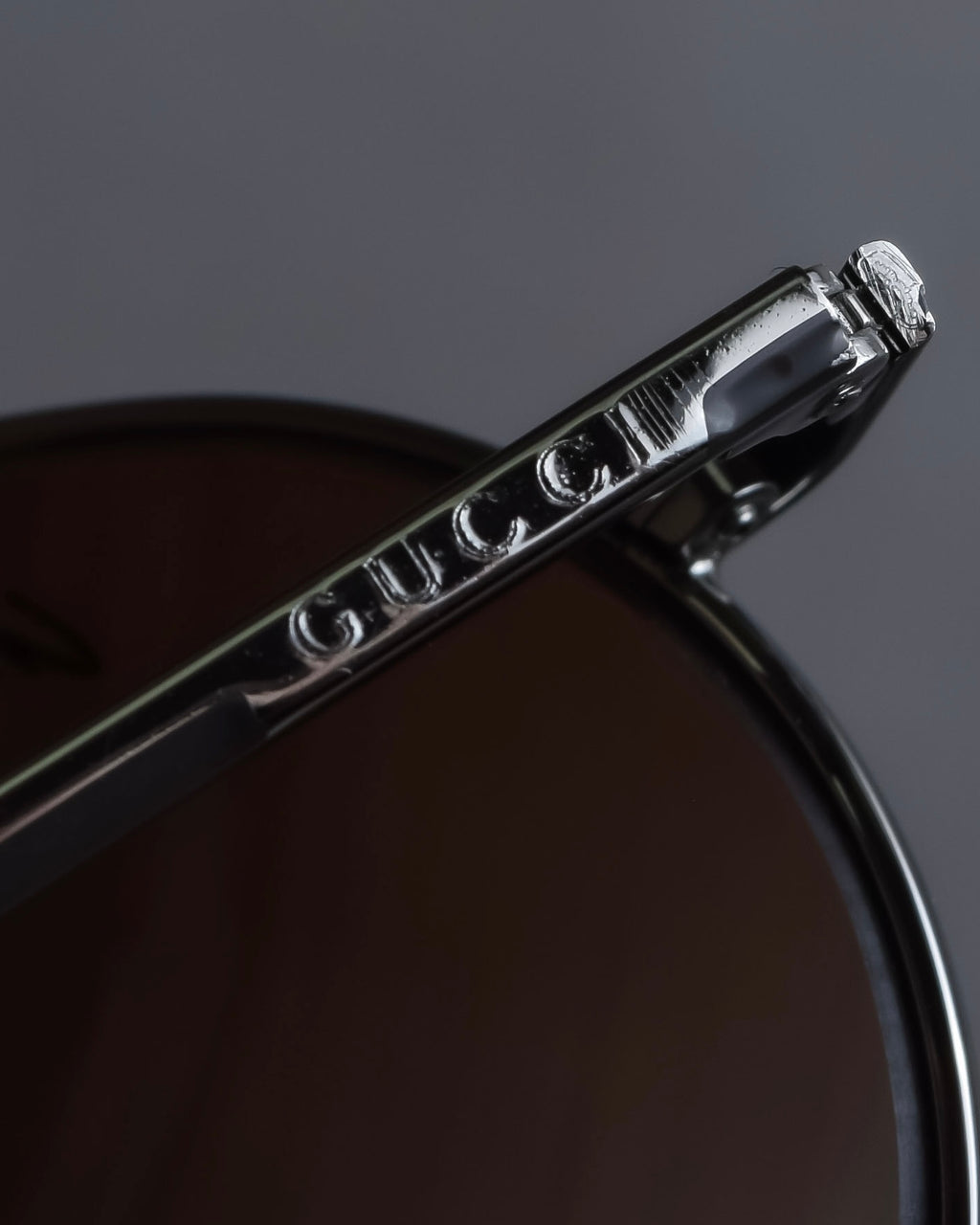 "GUCCI" Metal aviator teardrop frame sunglasses