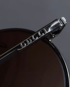 "GUCCI" Metal aviator teardrop frame sunglasses