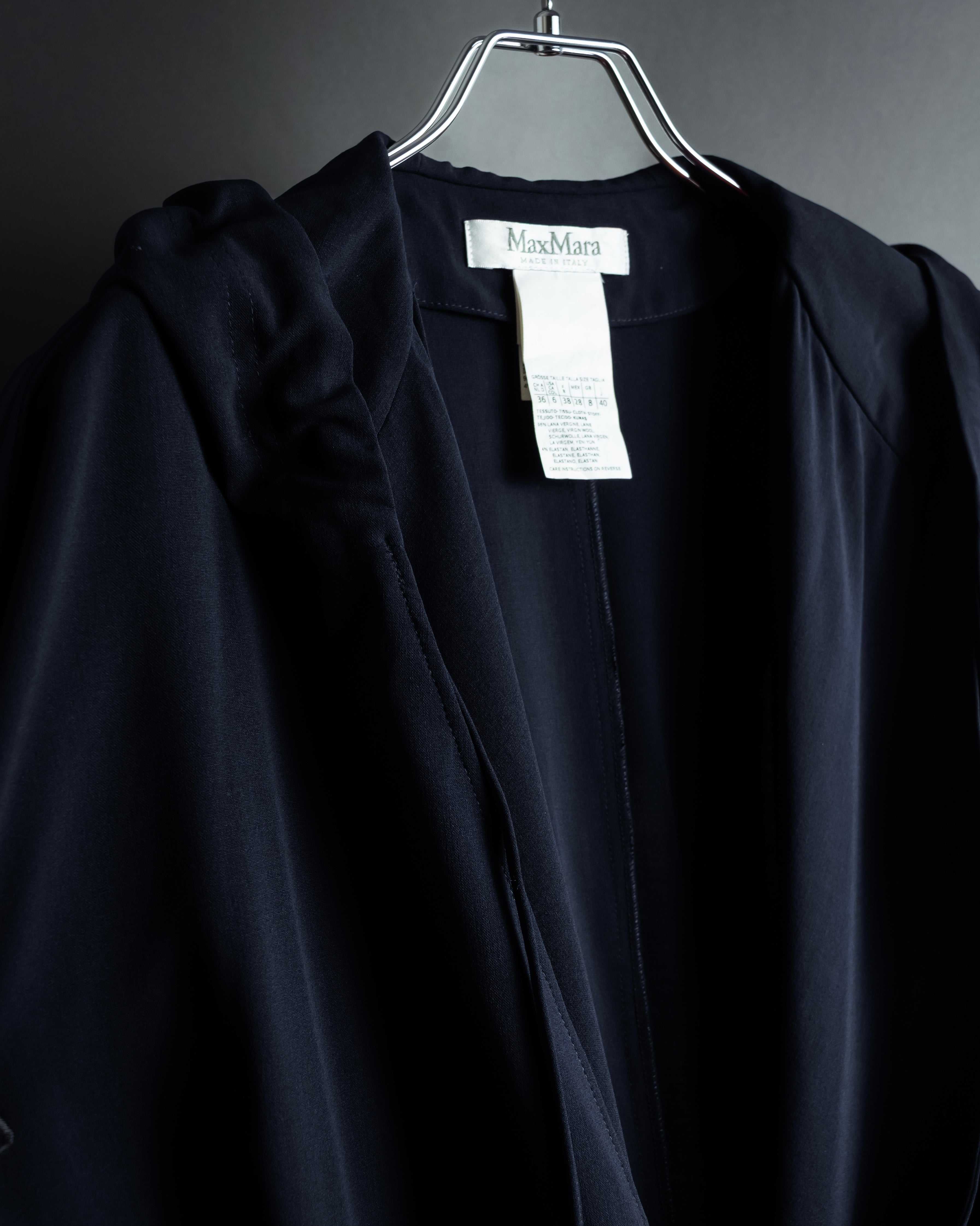 "Max Mara" Draping design hooded coat