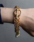 "Karl Lagerfeld" Bag charm mantel chain bracelet