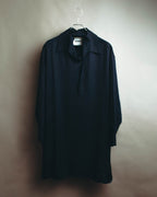 -SPECIAL- "Jil Sander" 2023 Elegant rayon skipper mock-neck shift dress