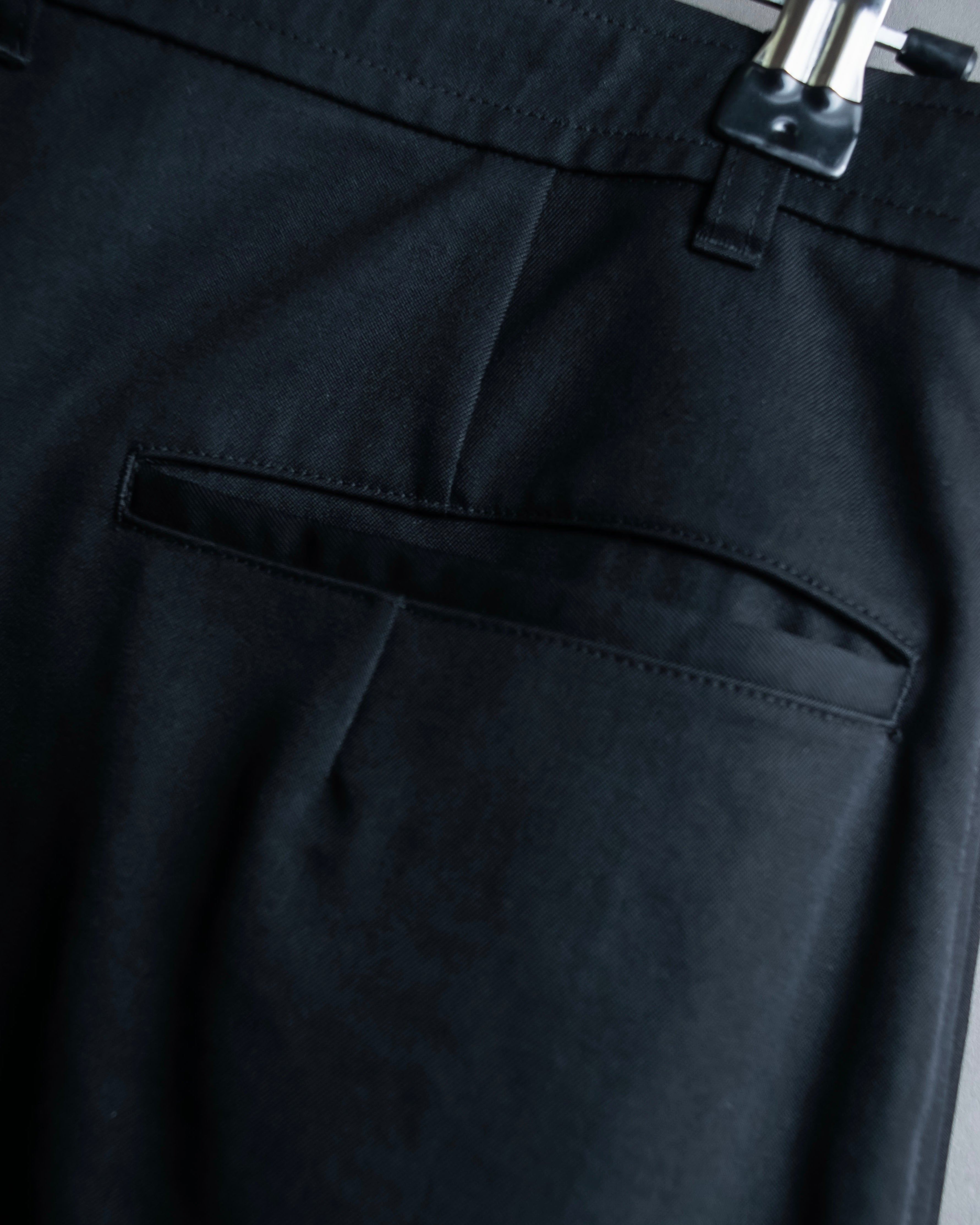 "COMME des GARCONS" Wool gabardine flare maxi length skirt