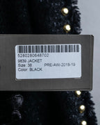 Reserved "Elie Saab" Gold stud detail tweed jacket