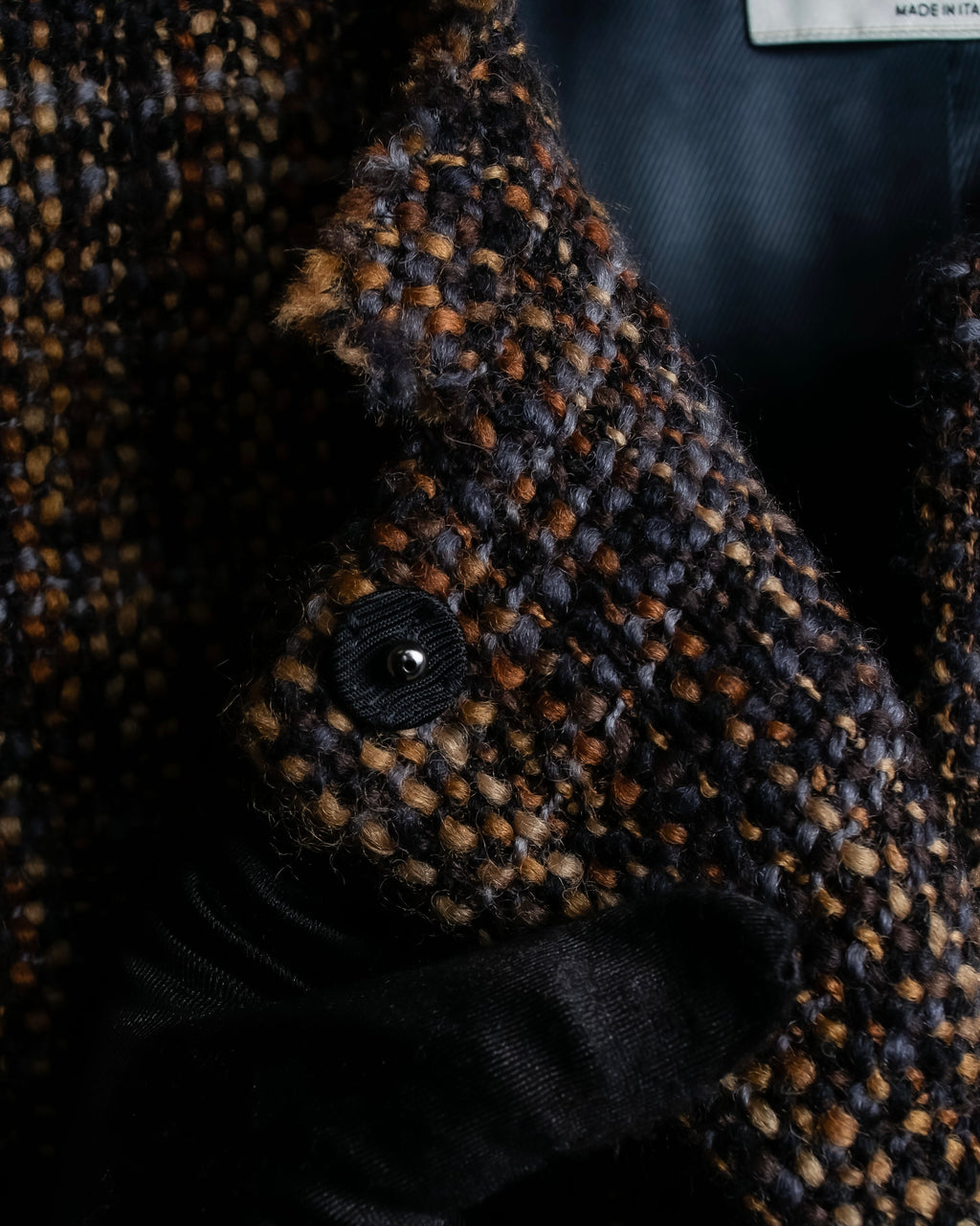 "PRADA" Multicolor mixed tweed short jacket