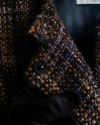 "PRADA" Multicolor mixed tweed short jacket