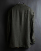 "HUGO BOSS" Houndstooth structured shoulder line tailored jacket