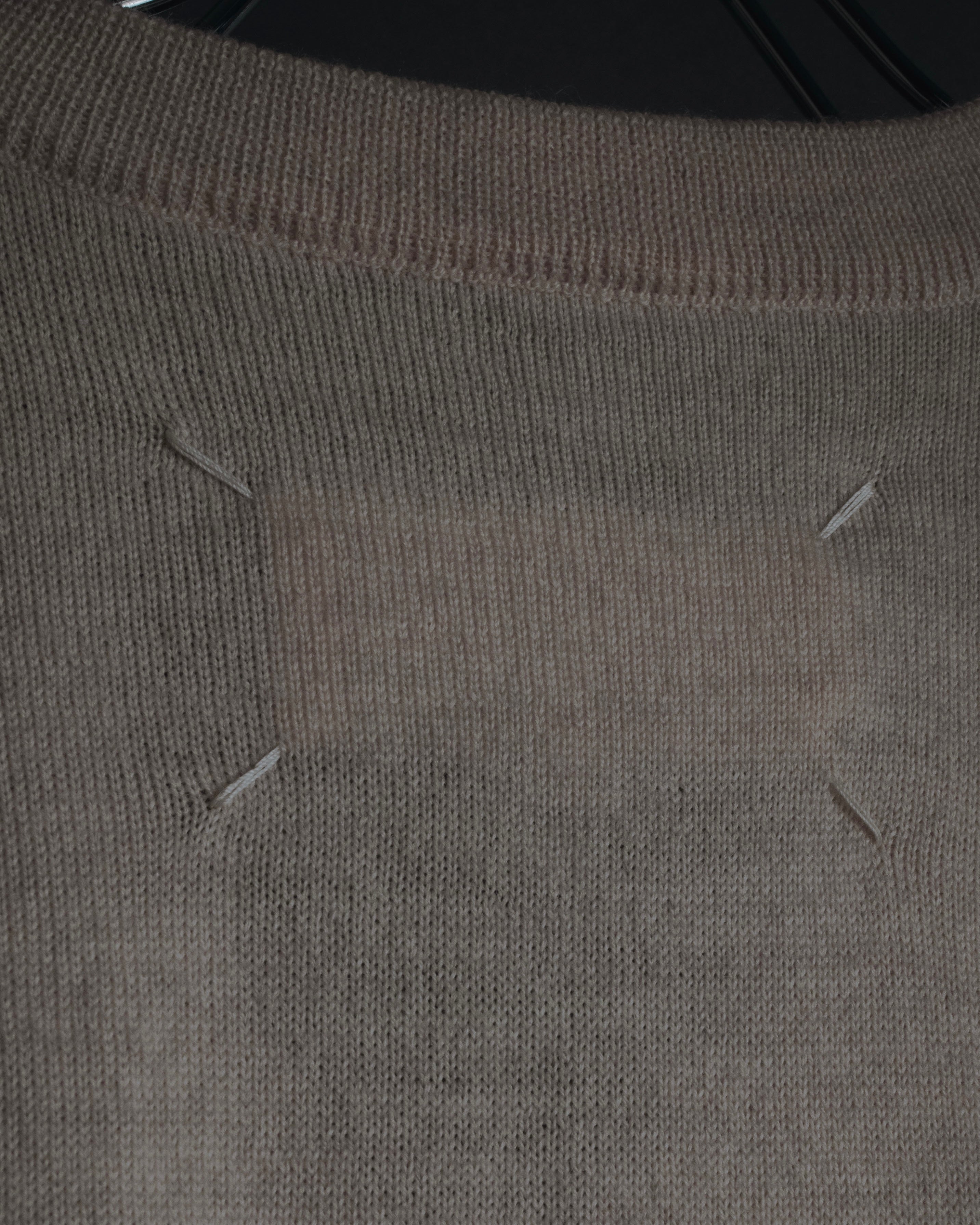 "Maison Margiela" 2014 AW Minimal v-neck knit vest