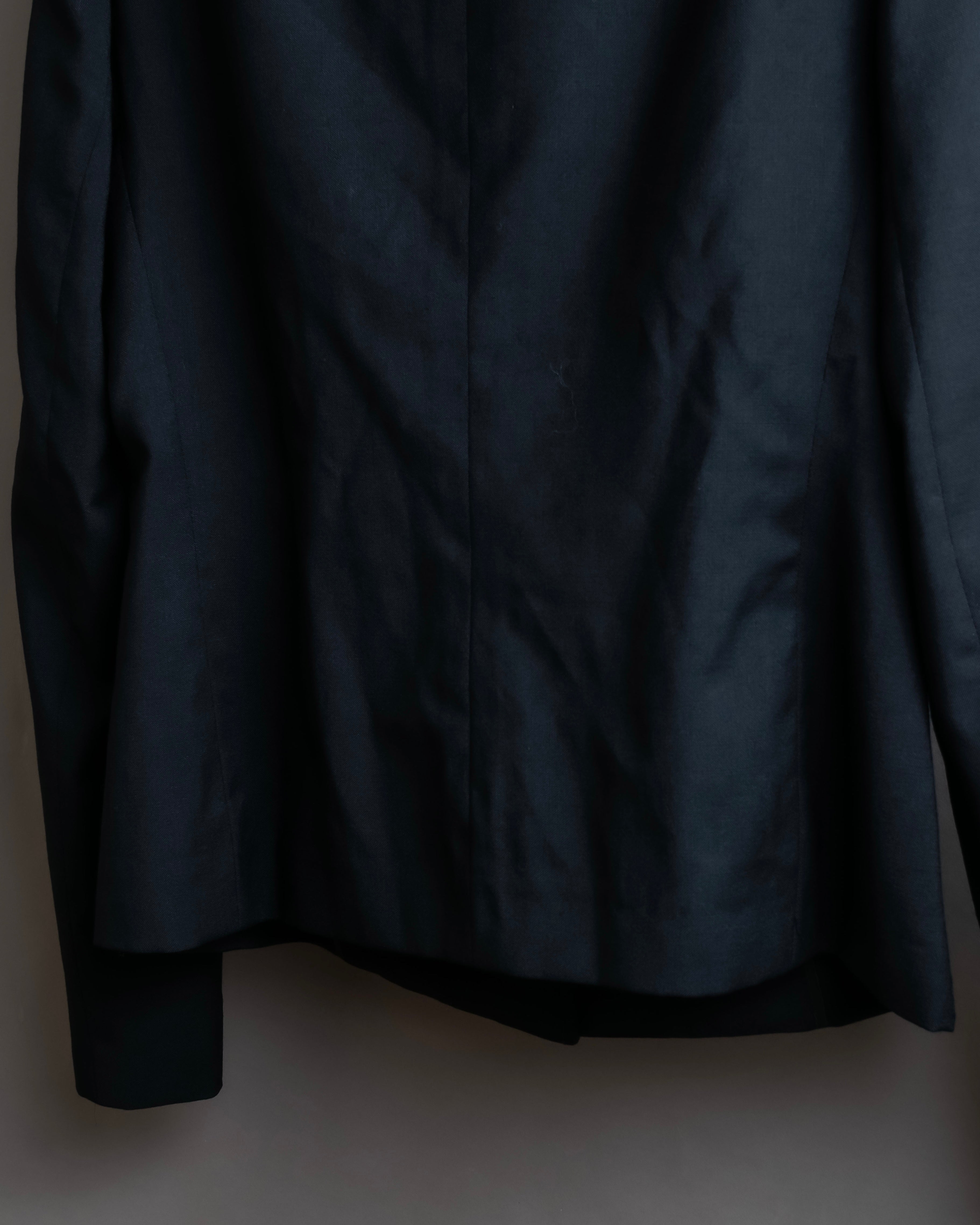 "DOLCE &amp; GABBANA" Waist shape wool soutien collar jacket