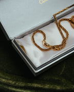 –SPECIAL– “Christian Dior” 80’s-90’s rope knot pearl drop necklace