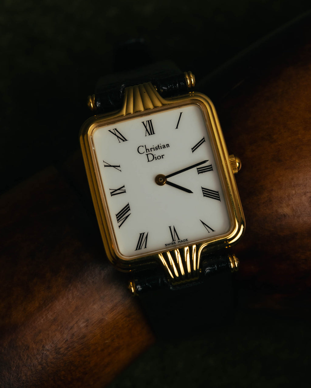 -SPECIAL- "Christian Dior" 90's Classic square quartz watch with Roman dial