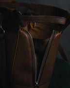 "MAURO GOVERNA" 00’s-10’s lamb leather belted draped bag