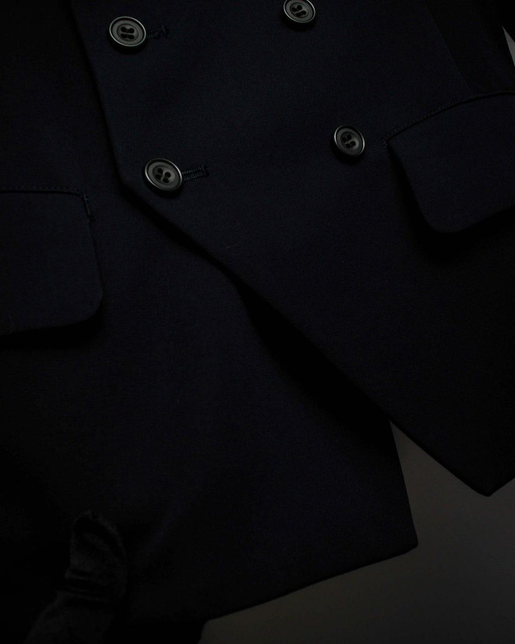 "Y's" 94AW sharp lapel cut design double-breasted jacket