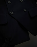 "Y's" 94AW sharp lapel cut design double-breasted jacket