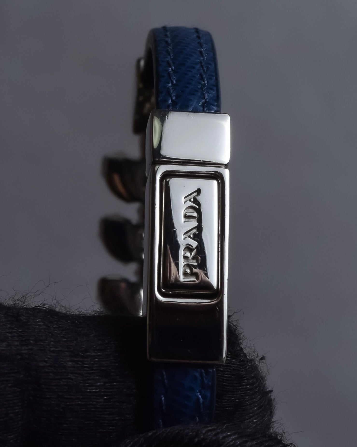 "PRADA" Petal motif crystal bracelet