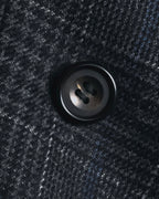 "BALENCIAGA" 90’s Cashmere blend glen check double-breasted blazer