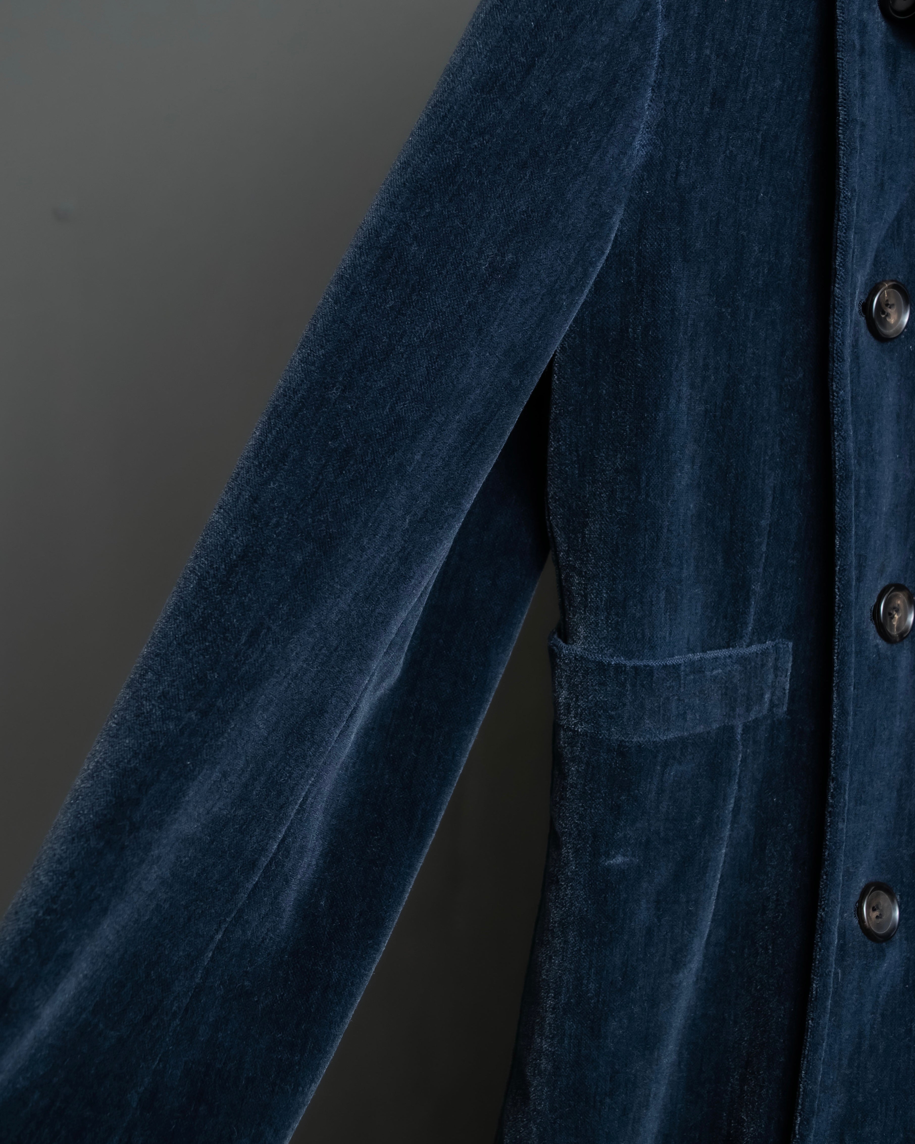 "Comme des garçons robe de chambre" Beautiful velour double half coat