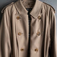 "BURBERRY" Military detail belted maxi length trench coat