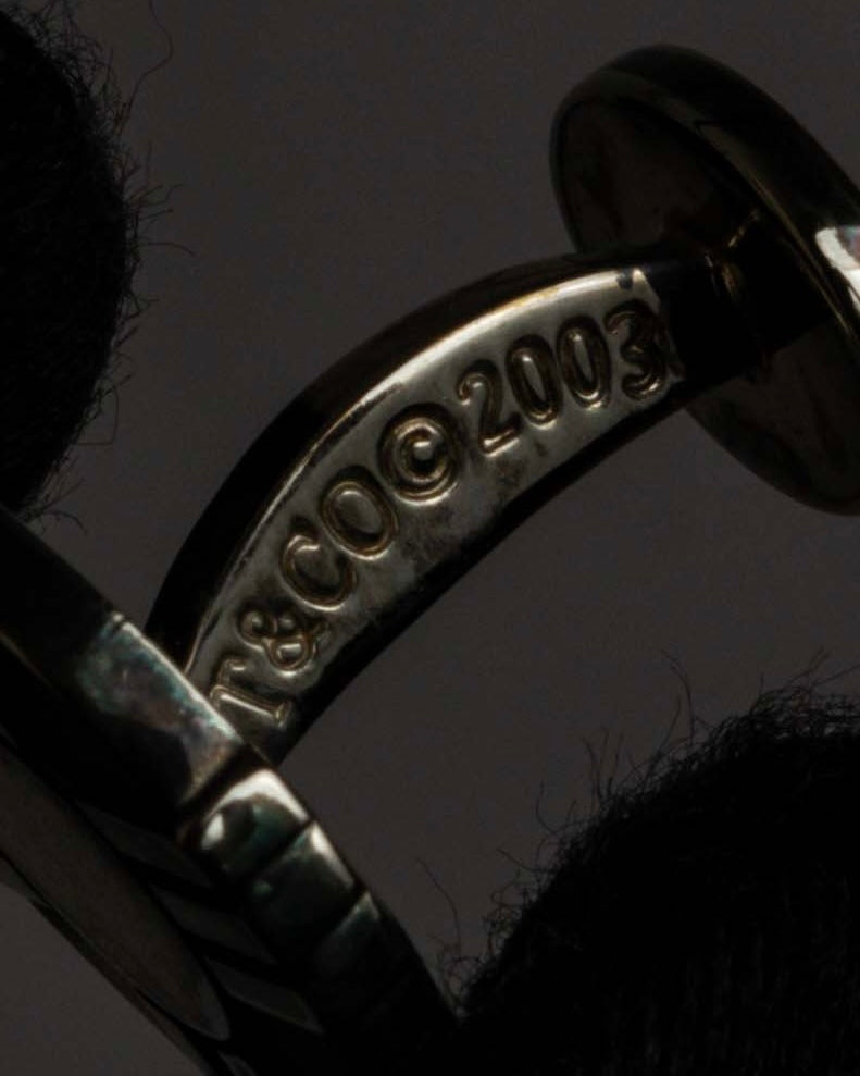 "Tiffany&Co" Atlas design silver cufflinks