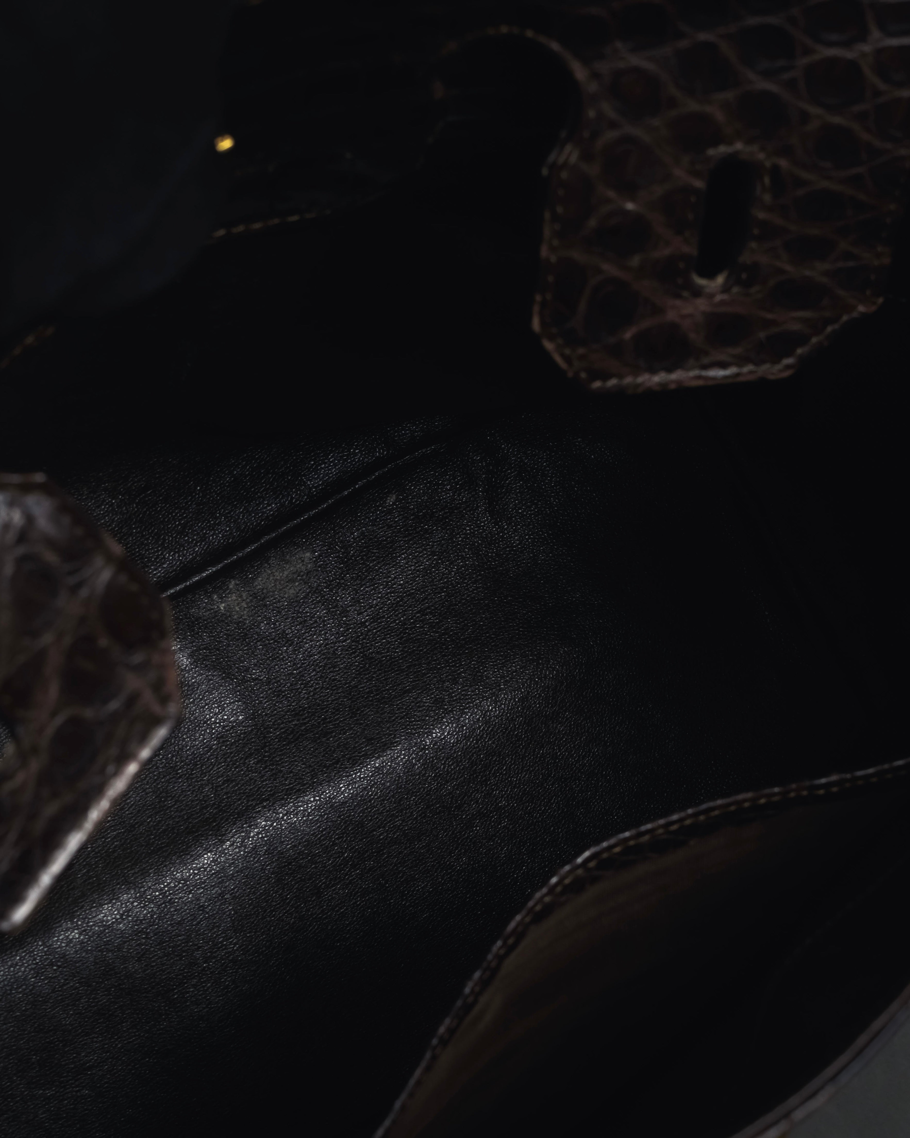 -SPECIAL- "Pierre Cardin"
90’s real crocodile leather top handle bag