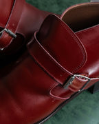 "tricot COMME des GARCONS"
 Belted heel leather pumps