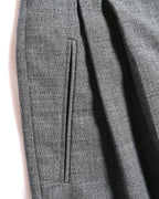 LOEWE/ 2019AW Two Tuck Wool Wide Shorts Gray
