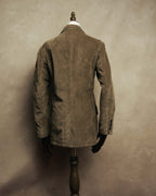 “GIORGIO ARMANI” 90’s-00’s Suede-effect multi-pocket tailored field jacket