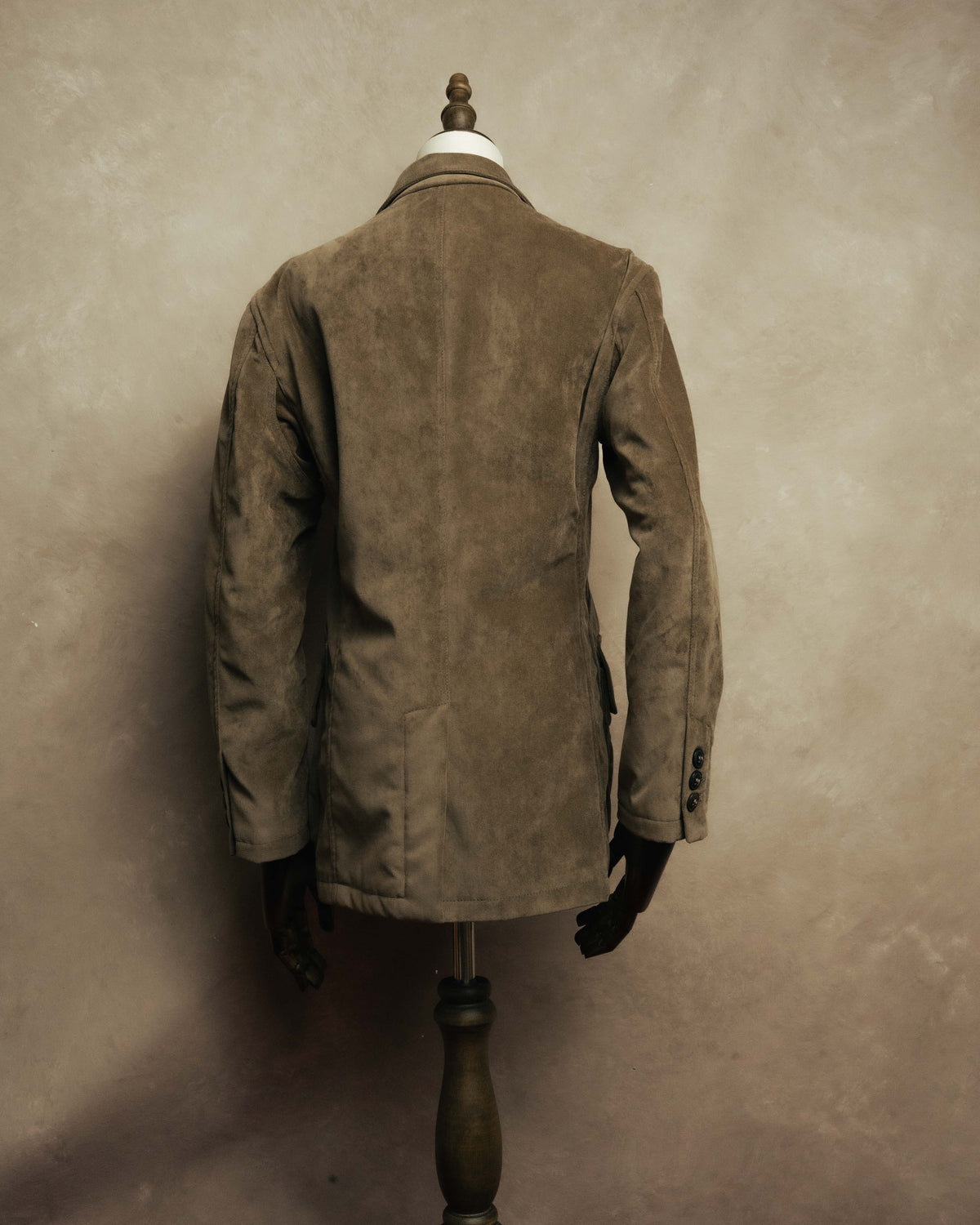 “GIORGIO ARMANI” 90’s-00’s Suede-effect multi-pocket tailored field jacket