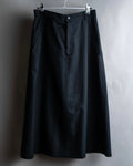 "COMME des GARCONS COMME des GARCONS" Wool gabardine flare maxi length skirt