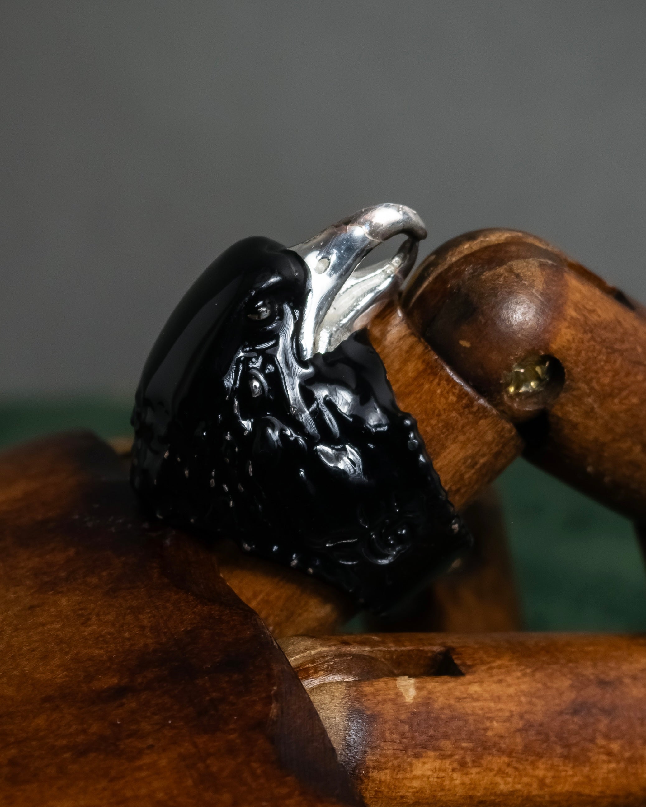 "GUCCI" Anger forest eagle head ring