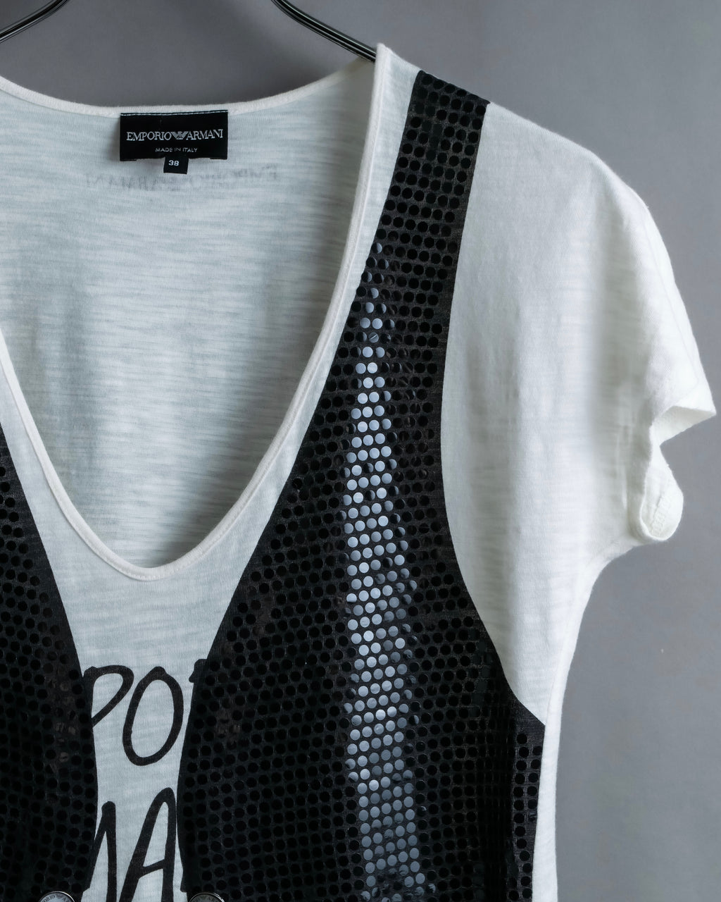 "Emporio Armani" Trompe l'oeil design T-shirt