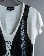 "Emporio Armani" Trompe l'oeil design T-shirt