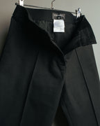 “CHANEL” 2004 Spring grosgrain straight trousers