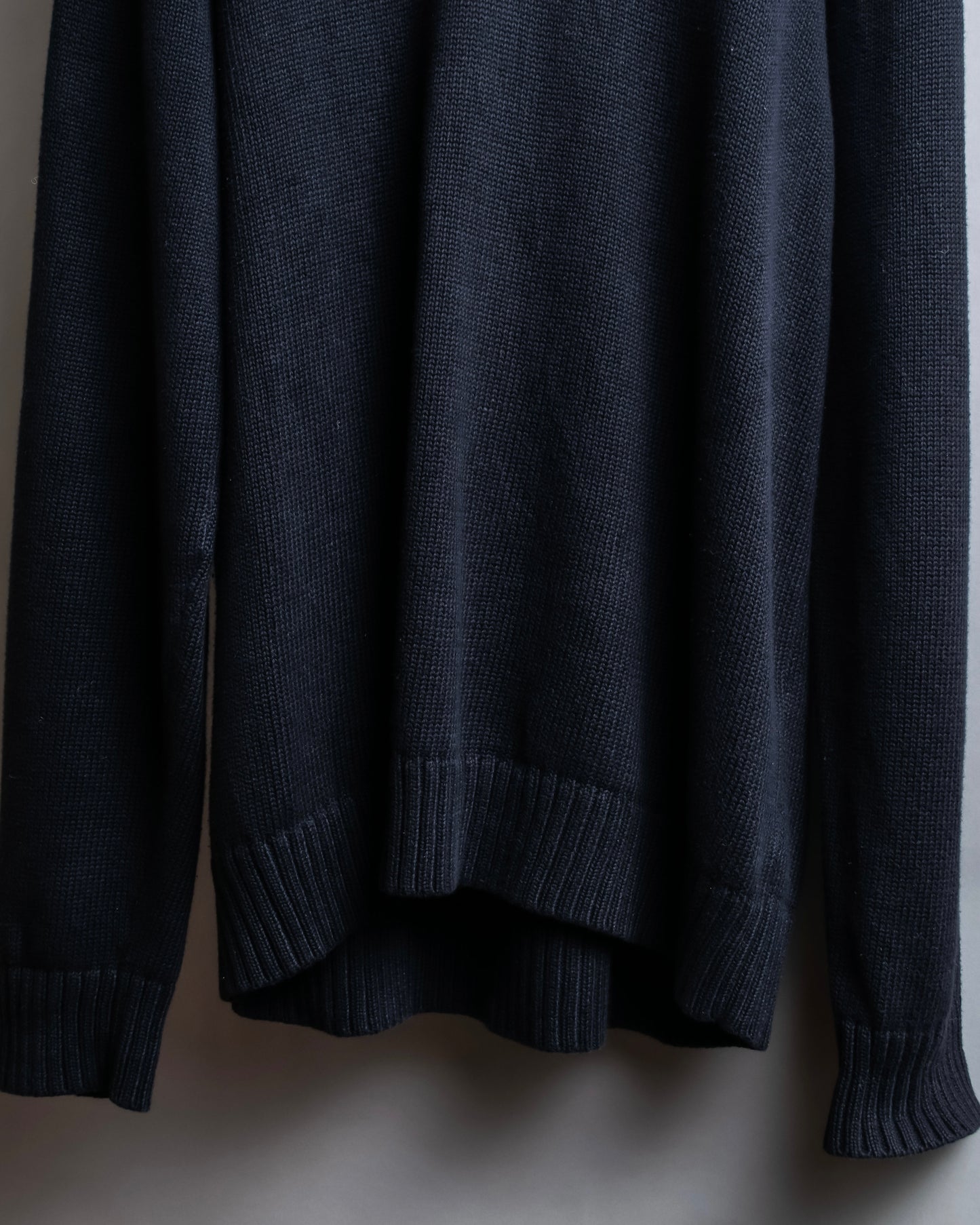 "L.L. BEAN" Oversized V-neck cable knit pullover