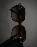 “Salvatore Ferragamo” 2010’s Havana acetate oversized sunglasses