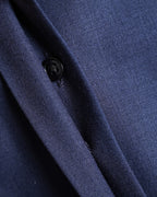 JIL SANDER/ 2015 Shape Designed Wool Shirt Coat Navy