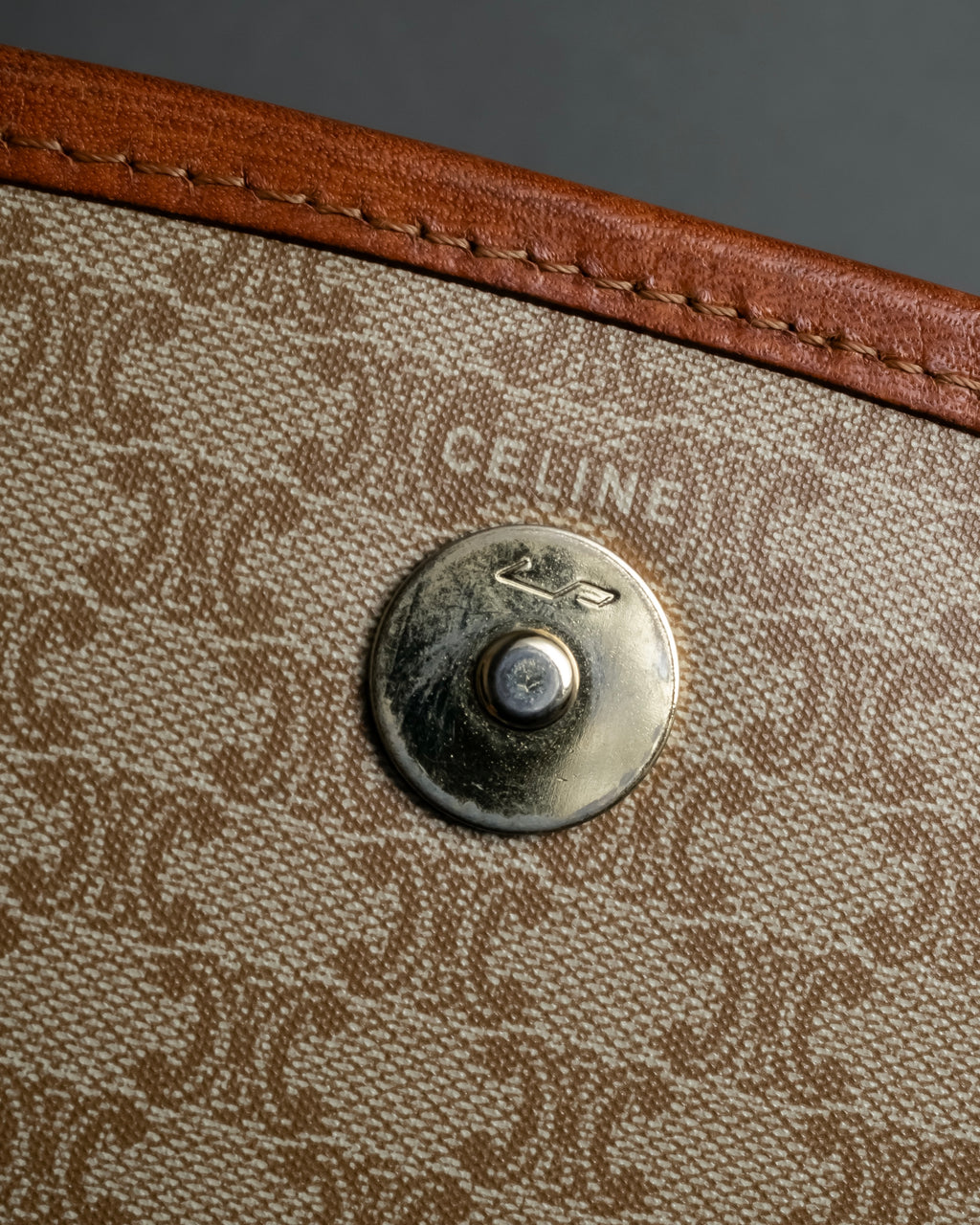 "CELINE Macadam pattern combination shoulder bag