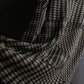 "FENDI" Houndstooth & zigzag pattern turtleneck tunic pullover