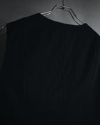 "tricot COMME des GARCONS" 2004 SS draped lapel cropped vest